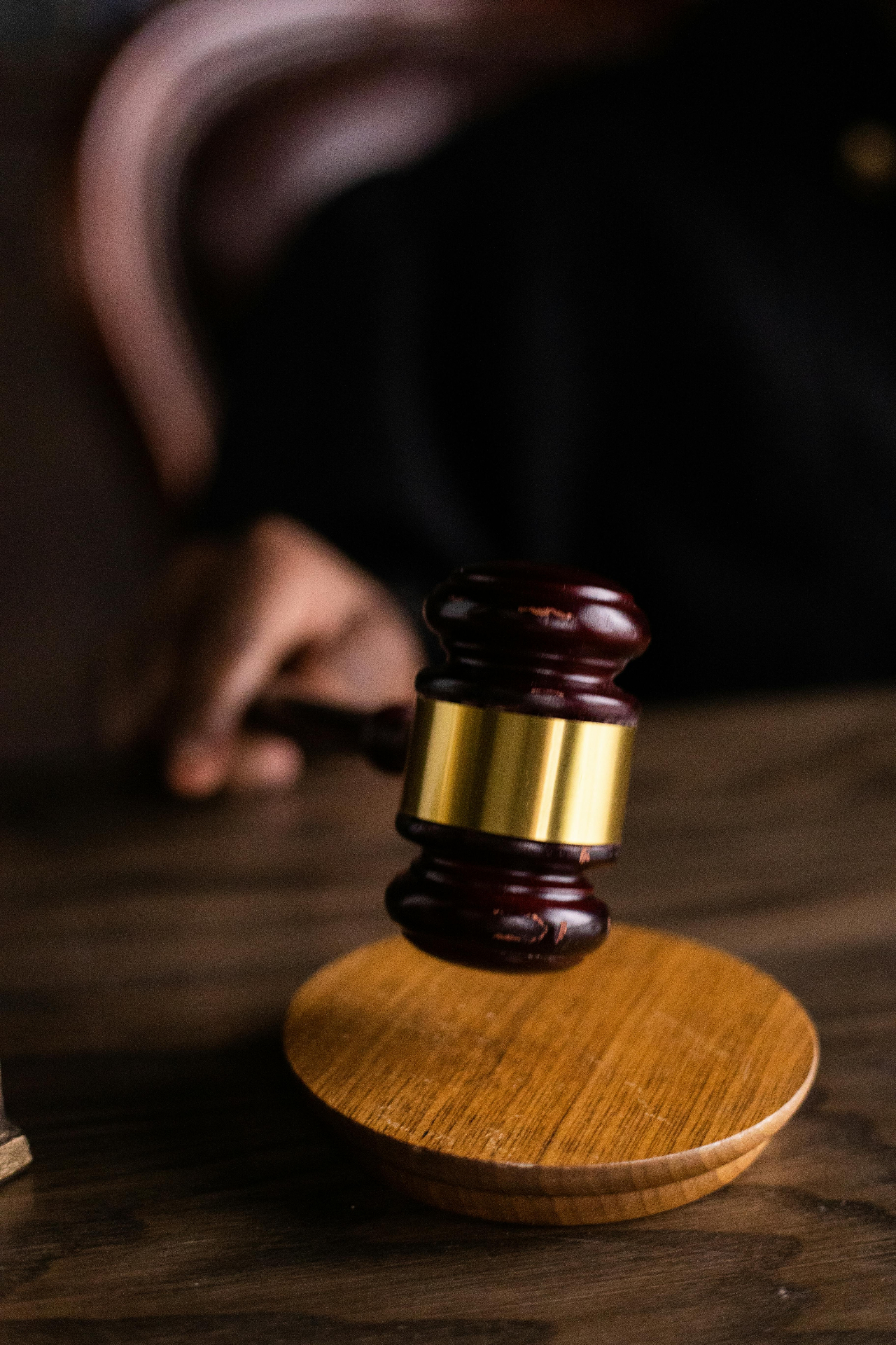 Courtroom interior representing premium legal advocacy